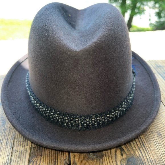 Vintage Washburn Water-Way Felt Finish Mens Wool Fedora Hat 6 3/4 - Picture 4 of 6